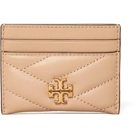 カードケース・名刺入れ Tory Burch 24FW Kira Chevron Card Wallet Dark Lotus 90345 50 Kira Chevron Card Case: Women's Designer Card Cases | Tory Burch