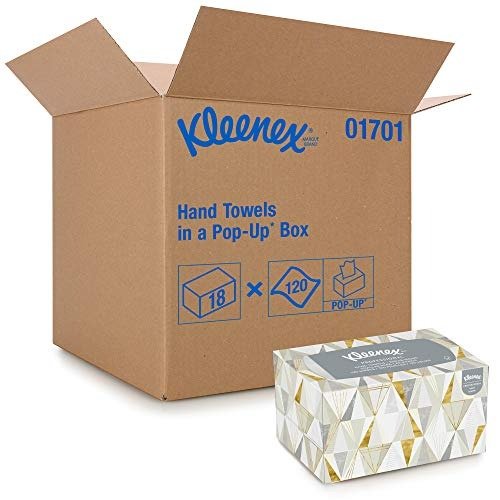 Kleenex 带盒擦手纸 120抽x18包 