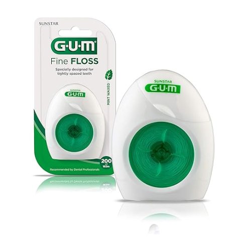 GUM 细牙线（6 件装）薄荷味! 高效清洁、随用随取! 超方便