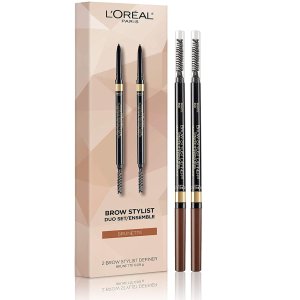 L'Oréal 极细精准眉笔2支套组 棕色 ABH眉笔平替 $6.9/支