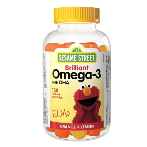 Webber Naturals 儿童Omega-3软糖 120粒 柠檬+橙子味