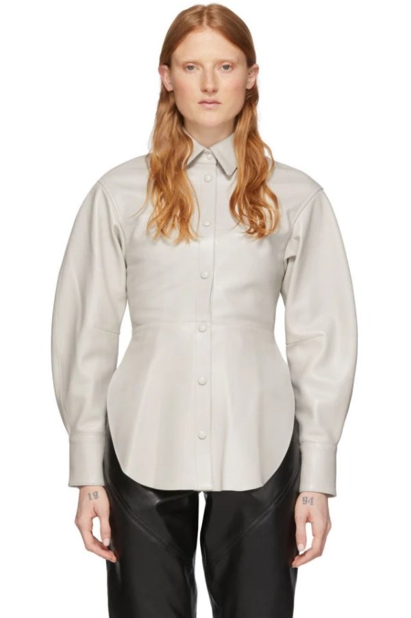 Off-White Leather Xiao Shirt