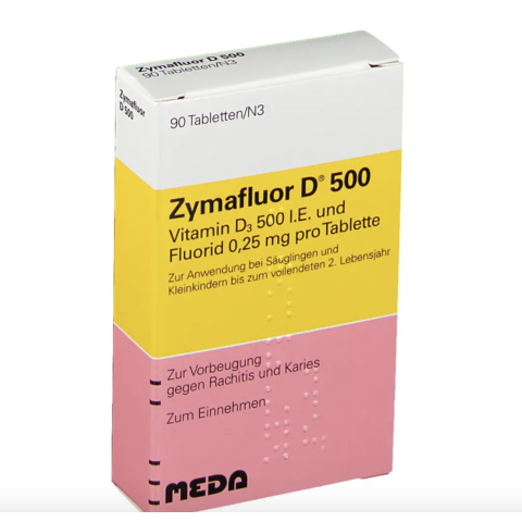 90粒仅€5.49 入口即化 幼儿友好德国医生推荐 Zymafluor® D 500儿童VD补充剂 预防佝偻病