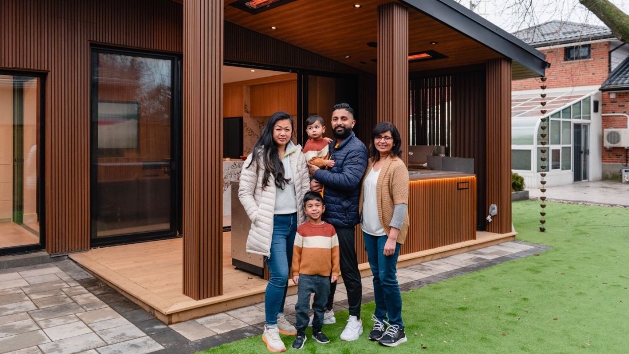 真孝顺！多伦多亚裔家庭花45万来建后院花园套房接母亲同住！