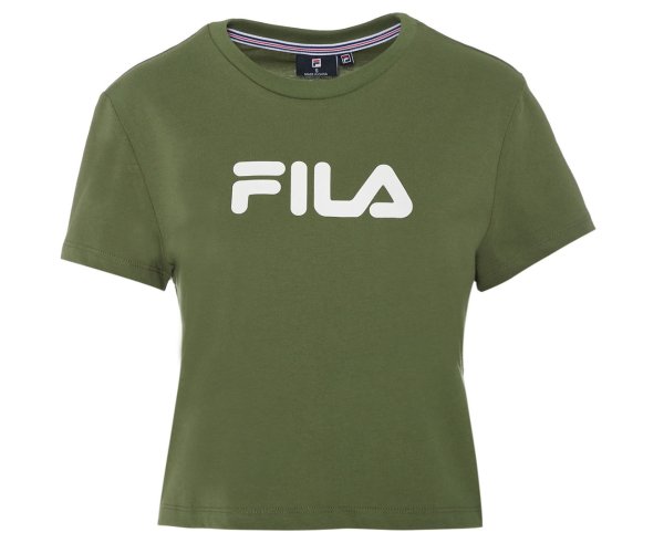 Women's Crop Set Tee / T-Shirt / Tshirt - Olive Green