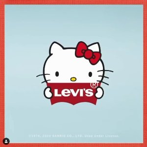 Levi's × Hello Kitty 再度联名惊喜上线 收了这只萌萌小猫咪