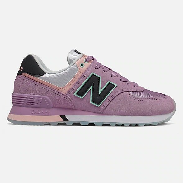 574 紫色运动鞋