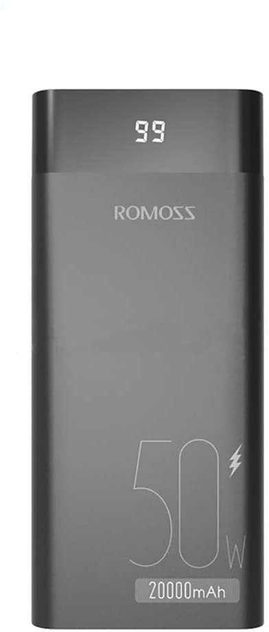 ROMOSS 20000mAh 50W PD 3.0 USB C 移动电源