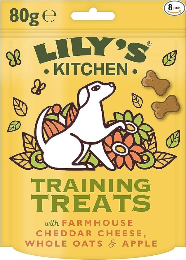 Lily's Kitchen 狗狗有机奶酪苹果训练零食（8 x 80 克）