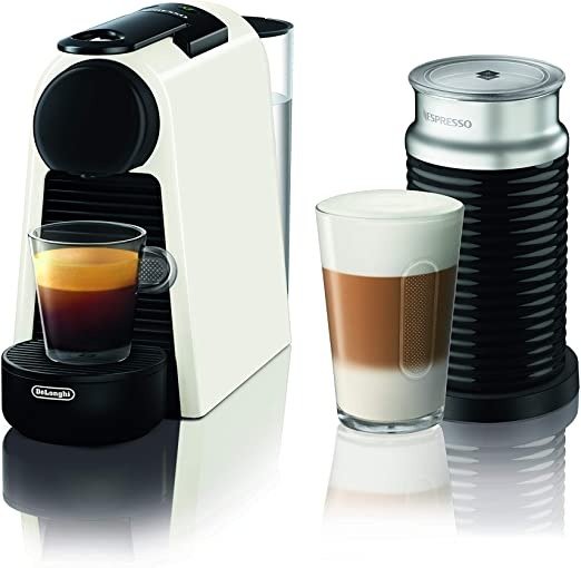 德龙咖啡机+奶泡机组合, EN85WAE, White
