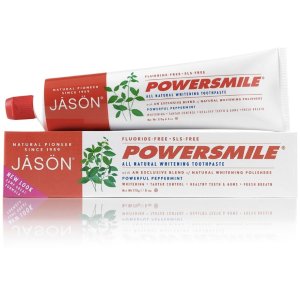 Jason Natural 无氟天然抗菌斑美白牙膏，牙齿白好几个度就靠它！