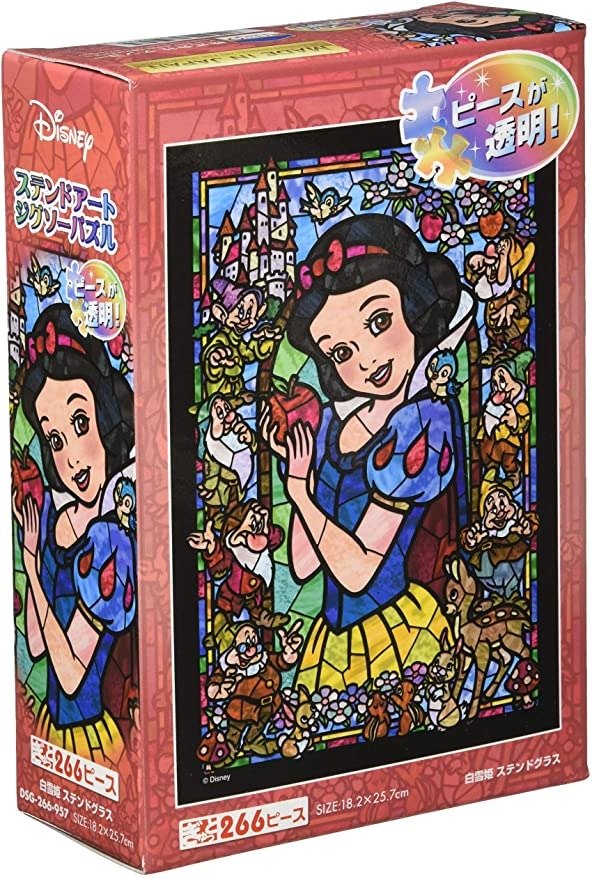 Tenyo Disney Snow White and The Seven Dwarfs Stained Glass 266 Pieces Puzzle