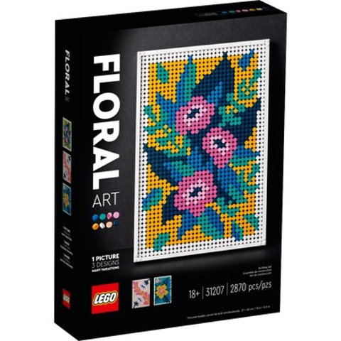 $99.99 8/1上市 扮美家居新品预告：LEGO ART系列 花卉艺术壁挂画 31207 三种效果