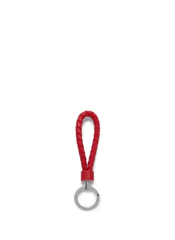 红色编织纹钥匙扣