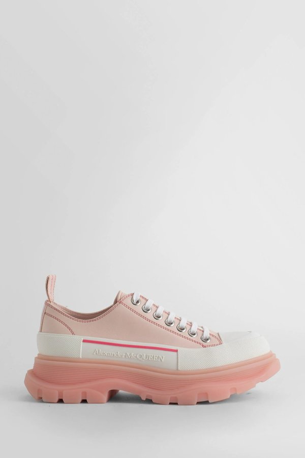 桃粉色 低帮 厚底帆布鞋