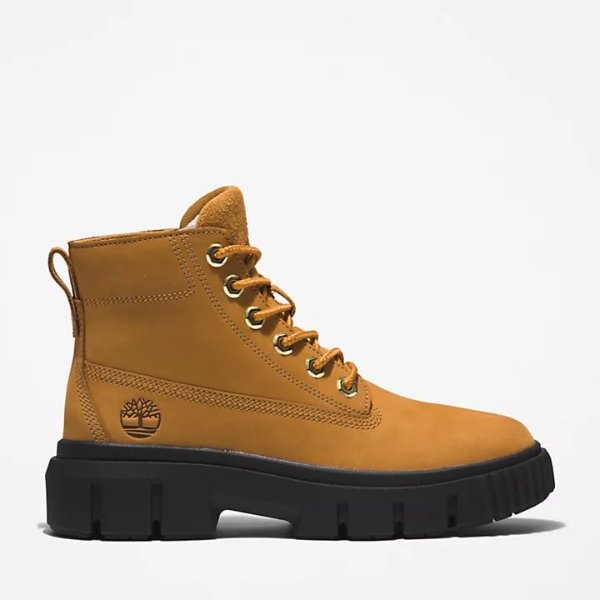 Greyfield Lace-up Boot for Women in Yellow | Timberland 大黄靴厚底