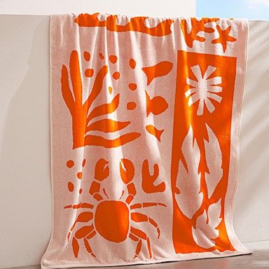 小螃蟹有机棉沙滩巾 86 x 160 cm