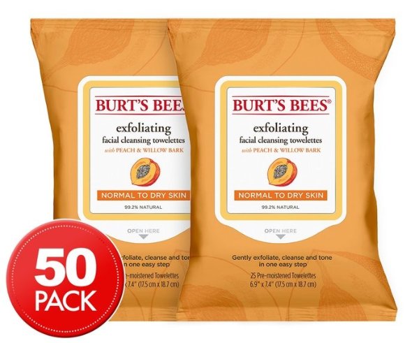 2 x Burt's Bees 湿纸巾