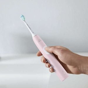 超后一天：Philips Sonicare 4100 温和清洁粉色款 电动牙刷