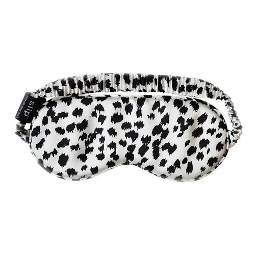 Sleep Mask - Black & White Leopard