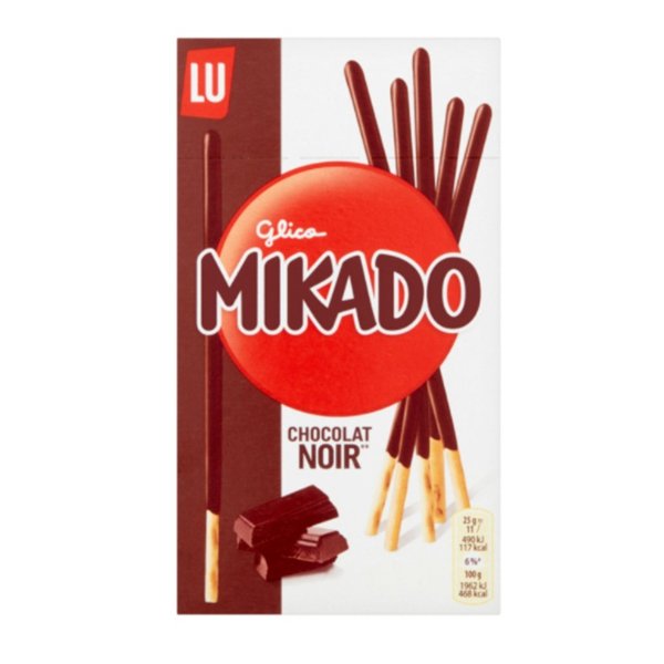 LU Mikado 纯巧克力饼干 75g 纯黑巧 75 g