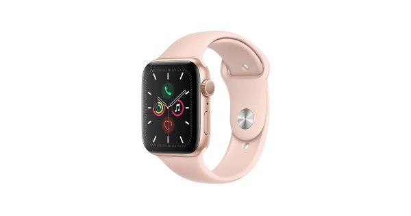 Watch Series 5 (Gold Aluminum, 44mm, Pink Sand Sport Band, GPS Only) | Smart Watches |
