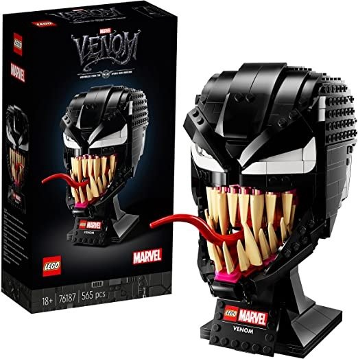 76187 Marvel Spider-Man Venom Mask Building Set for Adults, Collectible Gift Model