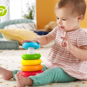 白菜价：Fisher-Price 宝宝叠环益智玩具 训练动手能力 安全材料