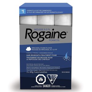 Prime Day狂欢价：Rogaine 生发泡沫x3瓶装 皮肤科医生推荐