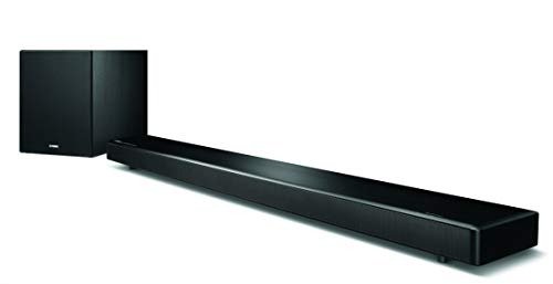 Yamaha YSP-2700 Sound Bar with Wireless Subwoofer, MusicCast, Bluetooth, AirPlay & Alexa Compatibility, Black