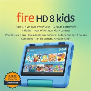 Amazon蓝色32GB～ Fire HD 8 儿童平板  32 GB, 2022 