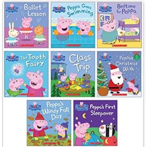 Peppa Pig 小猪佩奇故事时间童书套装8本装