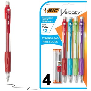 BIC MVP41-BLK 自动铅笔4支装 2号笔芯