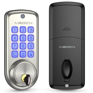 💥史低价💥：Aibocn 基础款智能密码锁 可设防偷窥虚位密码