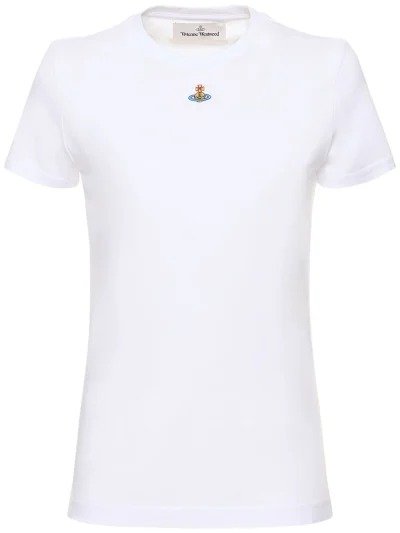 Orb logo棉质平纹针织T恤