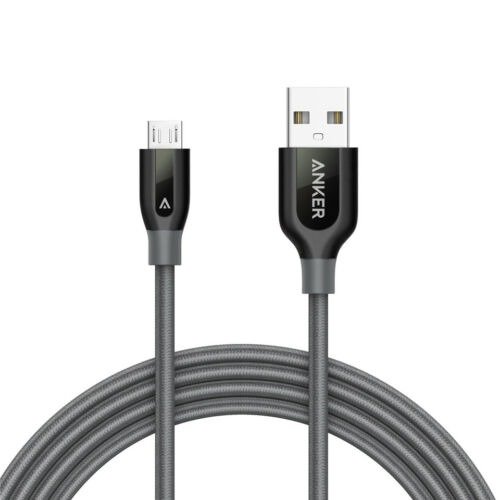 Powerline+ Micro USB Premium Cable Nylon Braided Fast Data Charge 1.8m 6ft