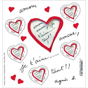 上新：2023 法国情人节邮票发布  La Poste X agnes b.限定联名