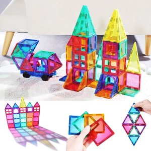 PLUMIA 儿童 3D魔性磁力片积木套装 33件 益智教育激发想象