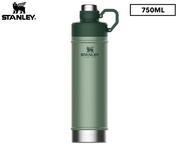 750mL Vacuum Water Bottle - Hammertone Green