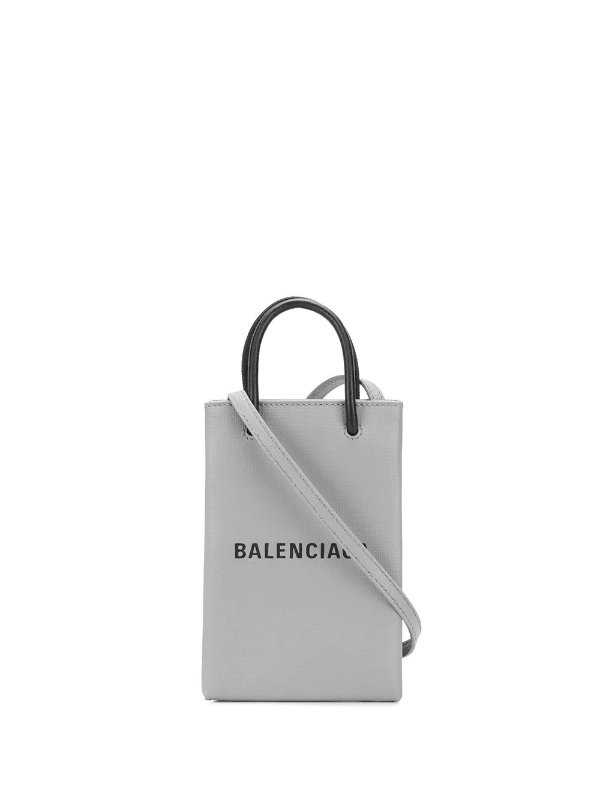 Balenciaga巴黎世家 logo印花斜挎包