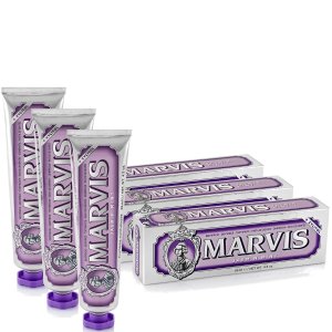 逆天价：Marvis 盛夏茉莉牙膏3支装 防蛀护齿还留香持久！