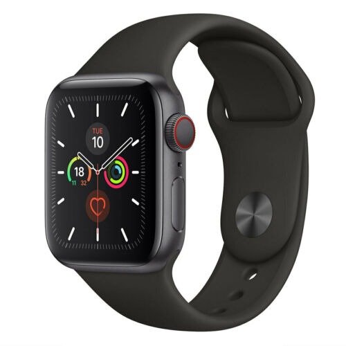 Apple Watch 40mm S5 (Cellular) - Space Grey Al Case w/ Black