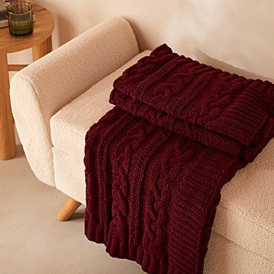雪尼尔针织毯 130 x 170 cm