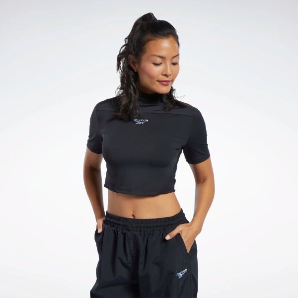 Reebok Classics Crop Top - Schwarz | Reebok Deutschland