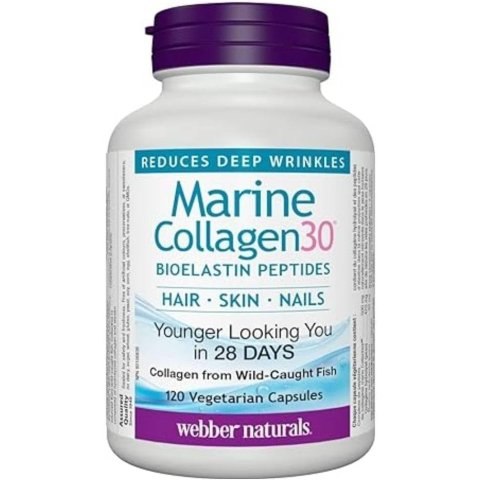 $19.94(org$25.99)Webber Naturals Collagen30 海洋胶原生物蛋白肽500mg 120粒