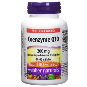 Webber Naturals 辅酶Q10高效抗氧化软胶囊(200 mg) 60粒