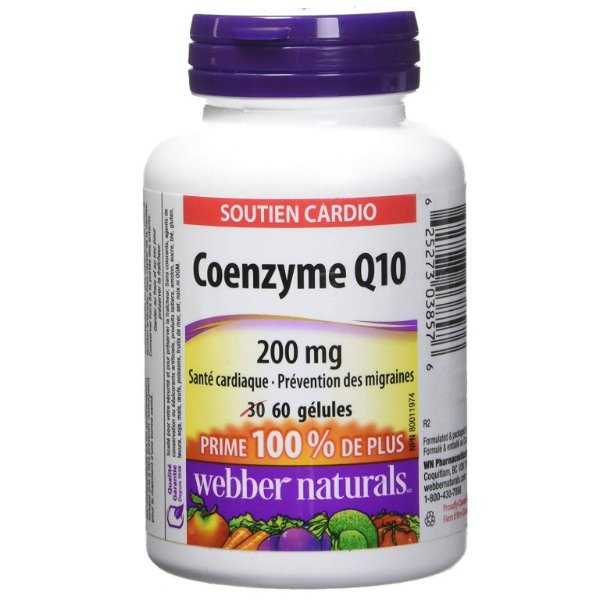 Webber Naturals 辅酶Q10 (200 mg) 60粒
