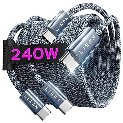 240W USB-C数据线 2米 2条装