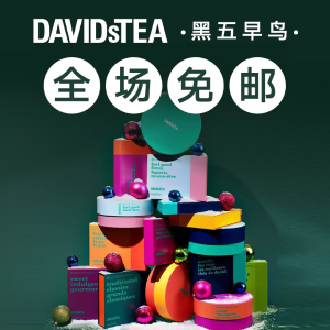 黑五来啦：DAVIDsTEA暖心茶饮 收圣诞礼物 挑中国好茶