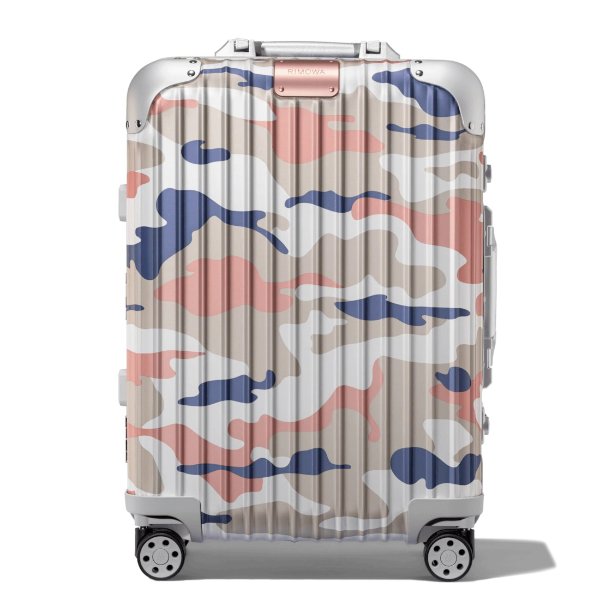 铝镁合金行李箱 粉色迷彩